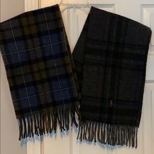 NWOT 2 Men’s POLO Ralph Lauren Wool Scarves